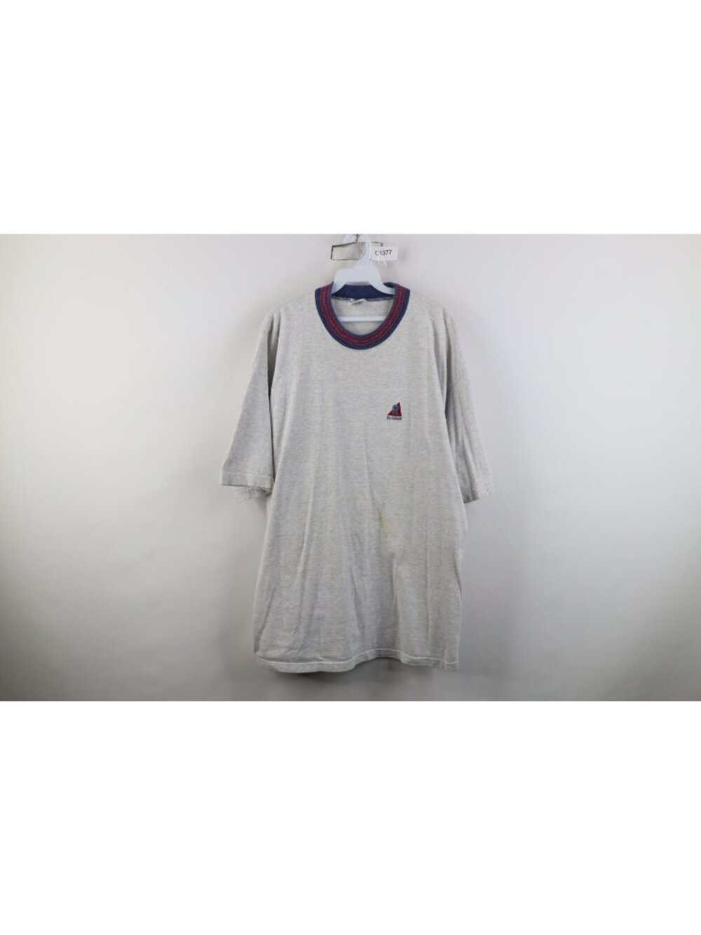 Vtg 90s Riddell Football Mens XL Distressed Spell Out Heavyweight T-Shirt USA